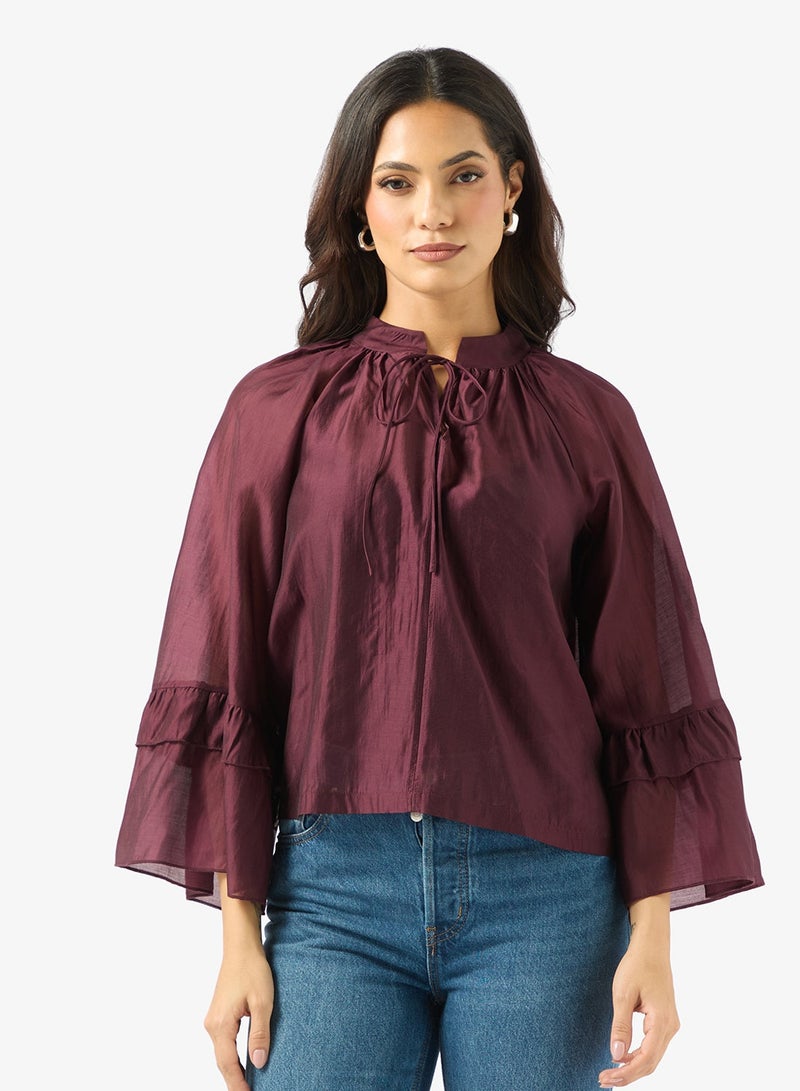 فيرو مودا بلوزة بتفاصيل كشكش - Image 1